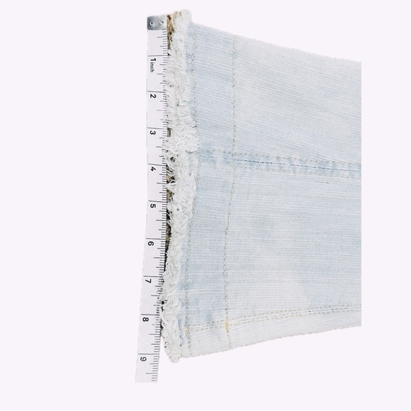 👢💙 SECRET Blue Stretch Denim Thigh-High Boots | Size 8 Peep Toe‎ Stiletto Heel - Picture 6 of 6